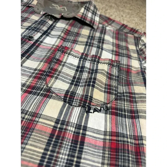 KAVU button down shirt, Size Large, 100% lightweight Cotton - Picture 2 of 10